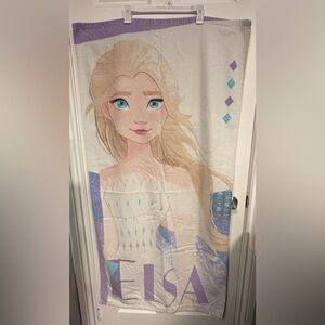 Disney Frozen Elsa Beach Pool Bath Towel, Kids Pool Towel, Kids Accessory